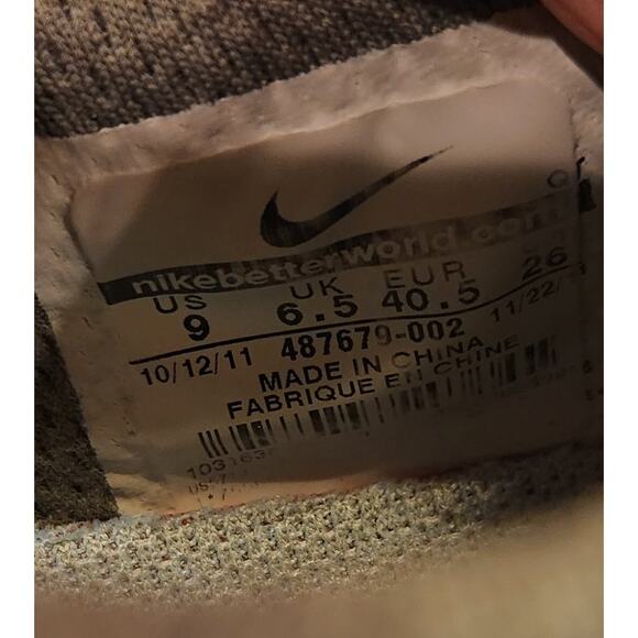 NIKE Air Max + 2012 Women's Size 9 Running Shoes Gray Light Blue - Picture 8 of 8